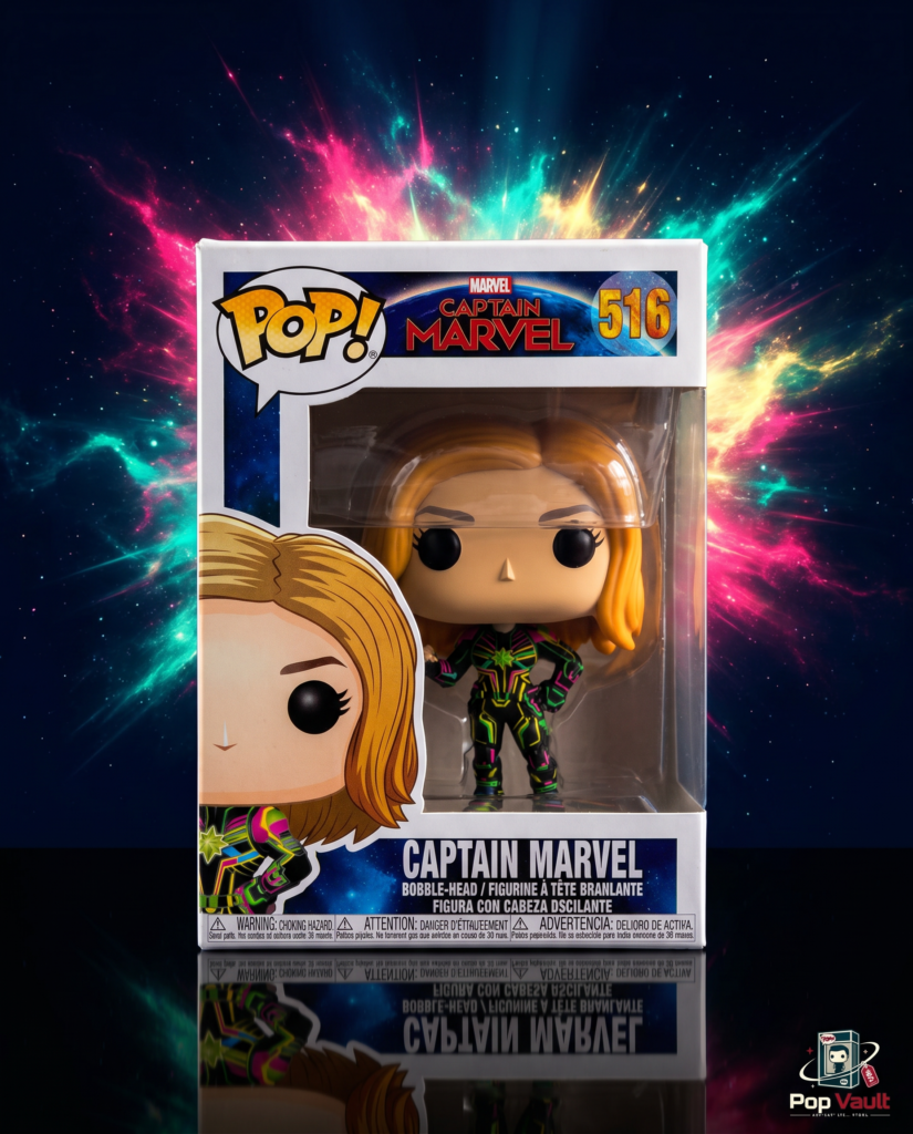 Captain Marvel Neon Suit #516 Funko Pop